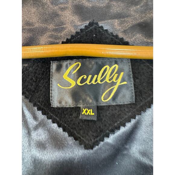 Scully Black Suede Genuine Leather Vest Mens XXL Snap Western Cowboy Rodeo Oklah - Picture 7 of 7
